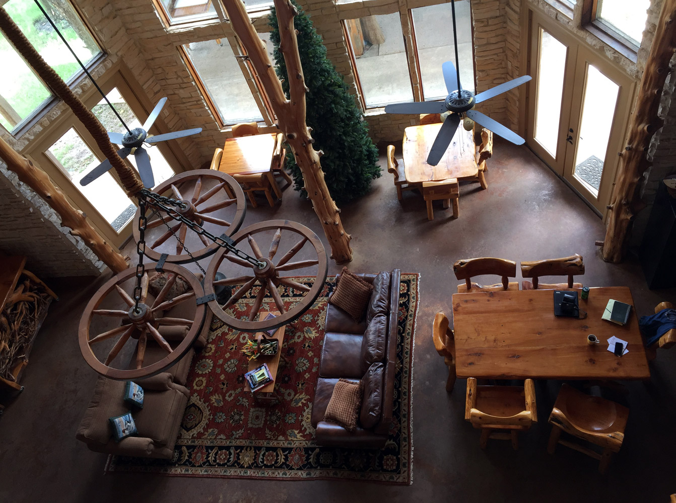 view from the second floor of a lodging at Peninsula Ranch