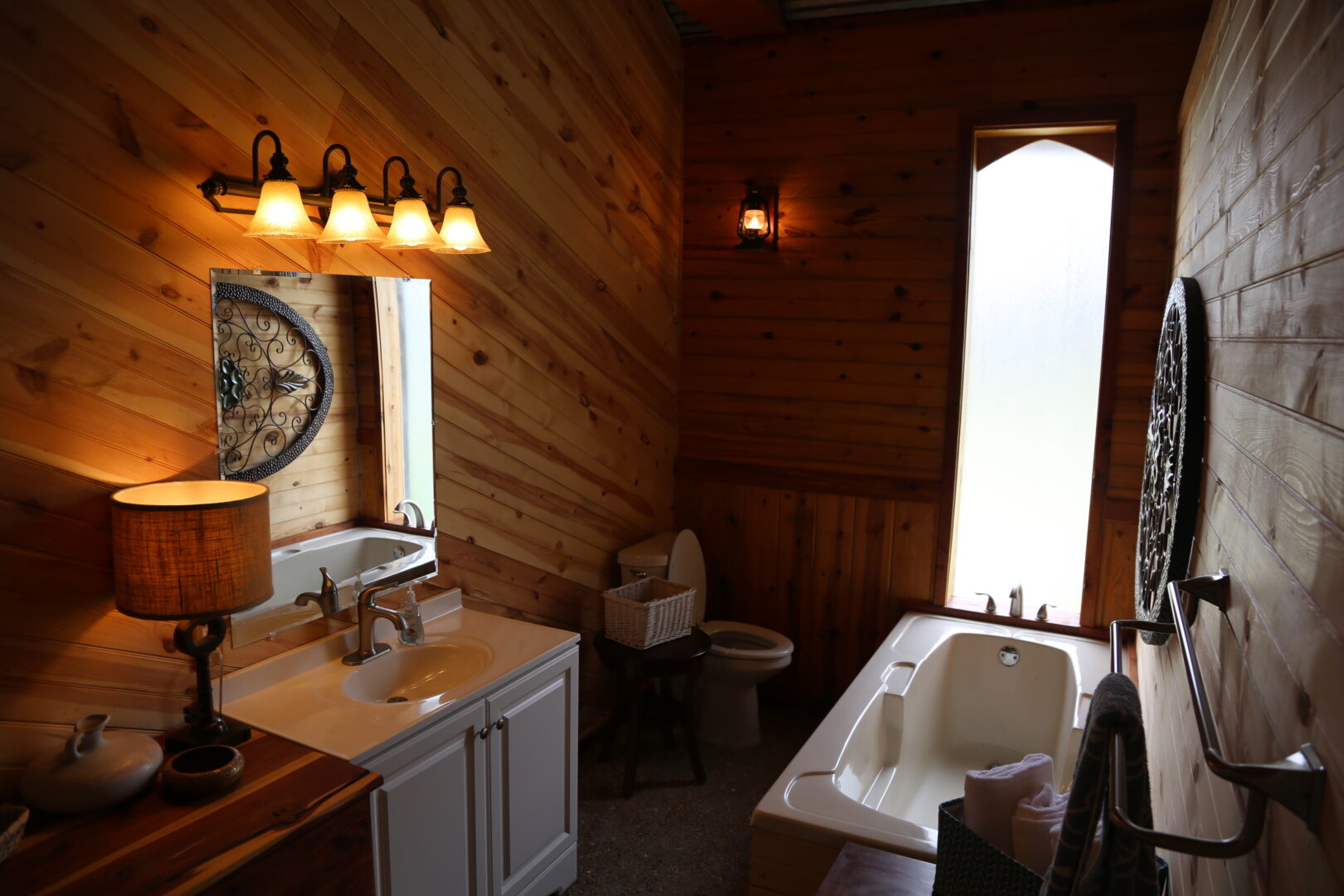 bathroom in a ranch accommodation